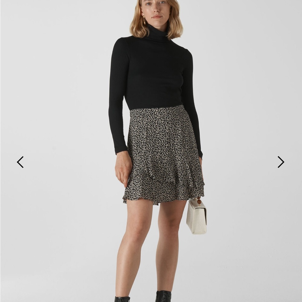 Whistles Autumn Floral Print Skirt Size 10